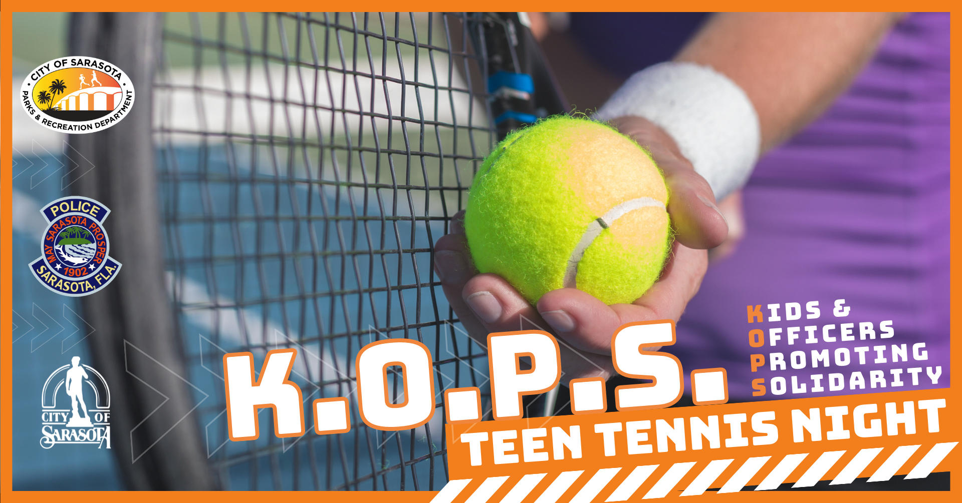 KOPS Teen Tennis Night banner