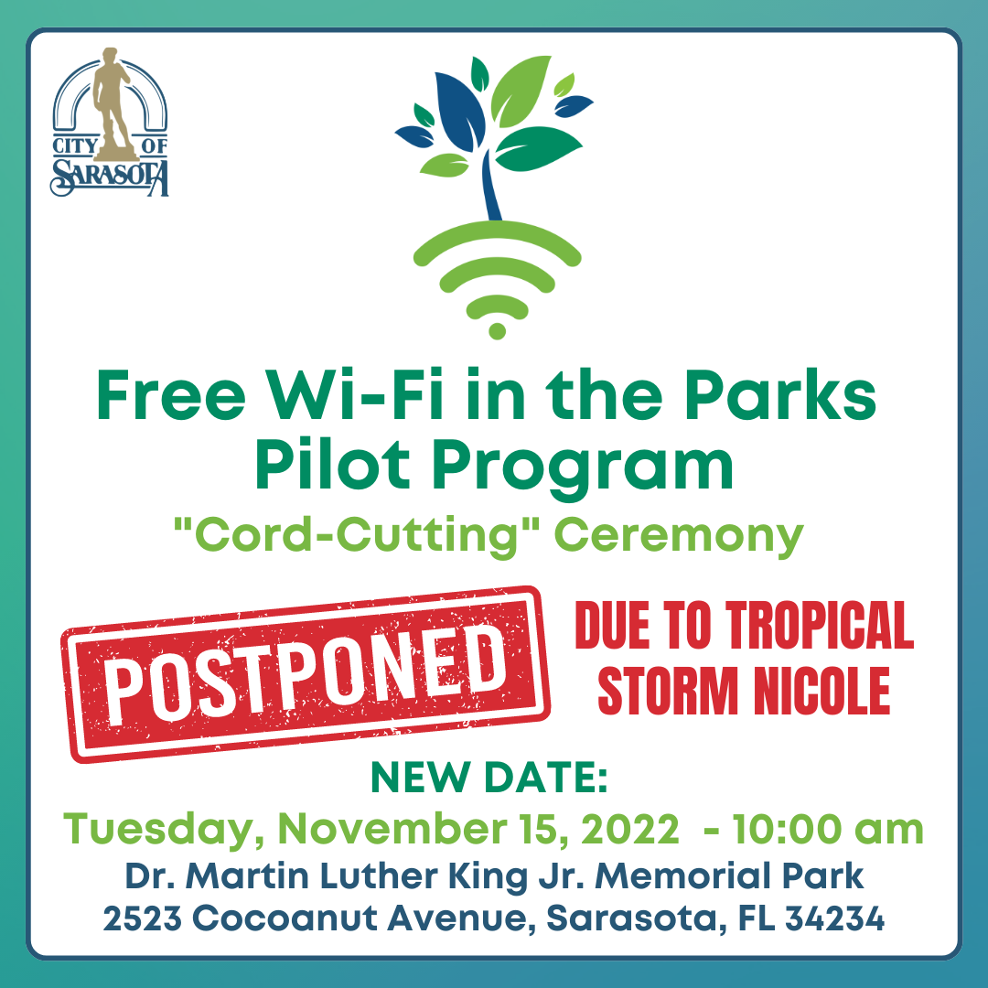 POSTPONED - WiFi in the Parks Cord Cutting Ceremony (Instagram Post (Square))