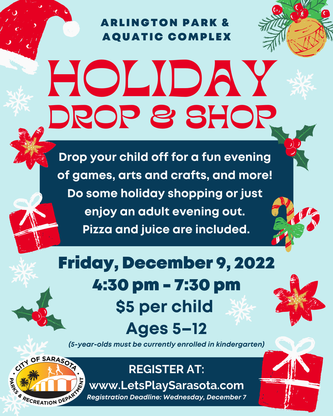 Holiday Drop & Shop Flyer